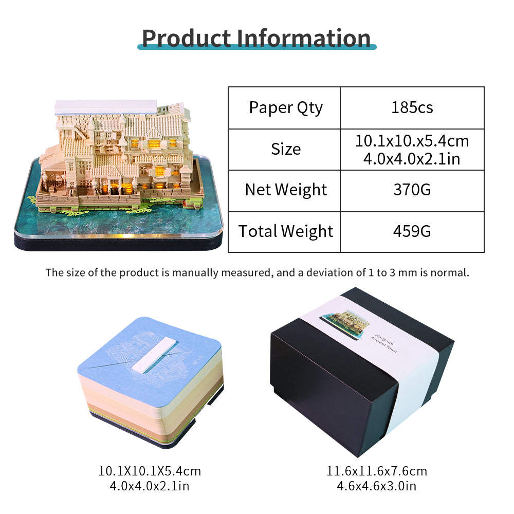 Traditional Building Block 3D Memo Pad