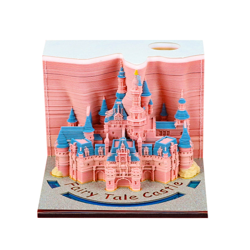 2025 hot selling Fairy tale castle  3D memo pad