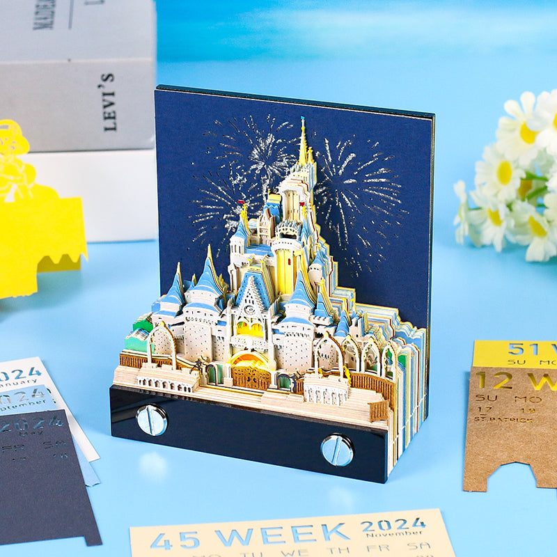 Cinderella Castle 2D calendar memo pad（2025）