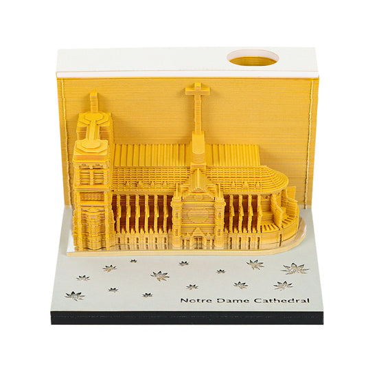 French Paris church 3D Memo Pad