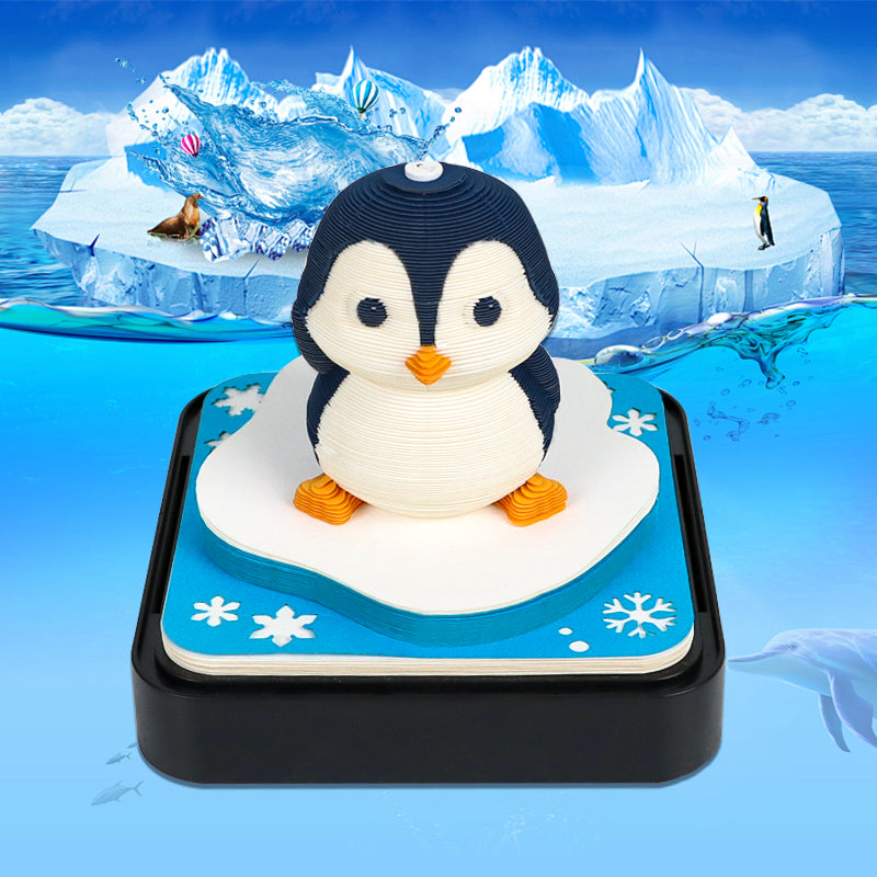 Adorkable Penguin Panoramic memo pad