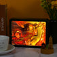 Demon Slayer on X Anime Light Box Paper Craving Lamp（Black Shadow Box Frame）