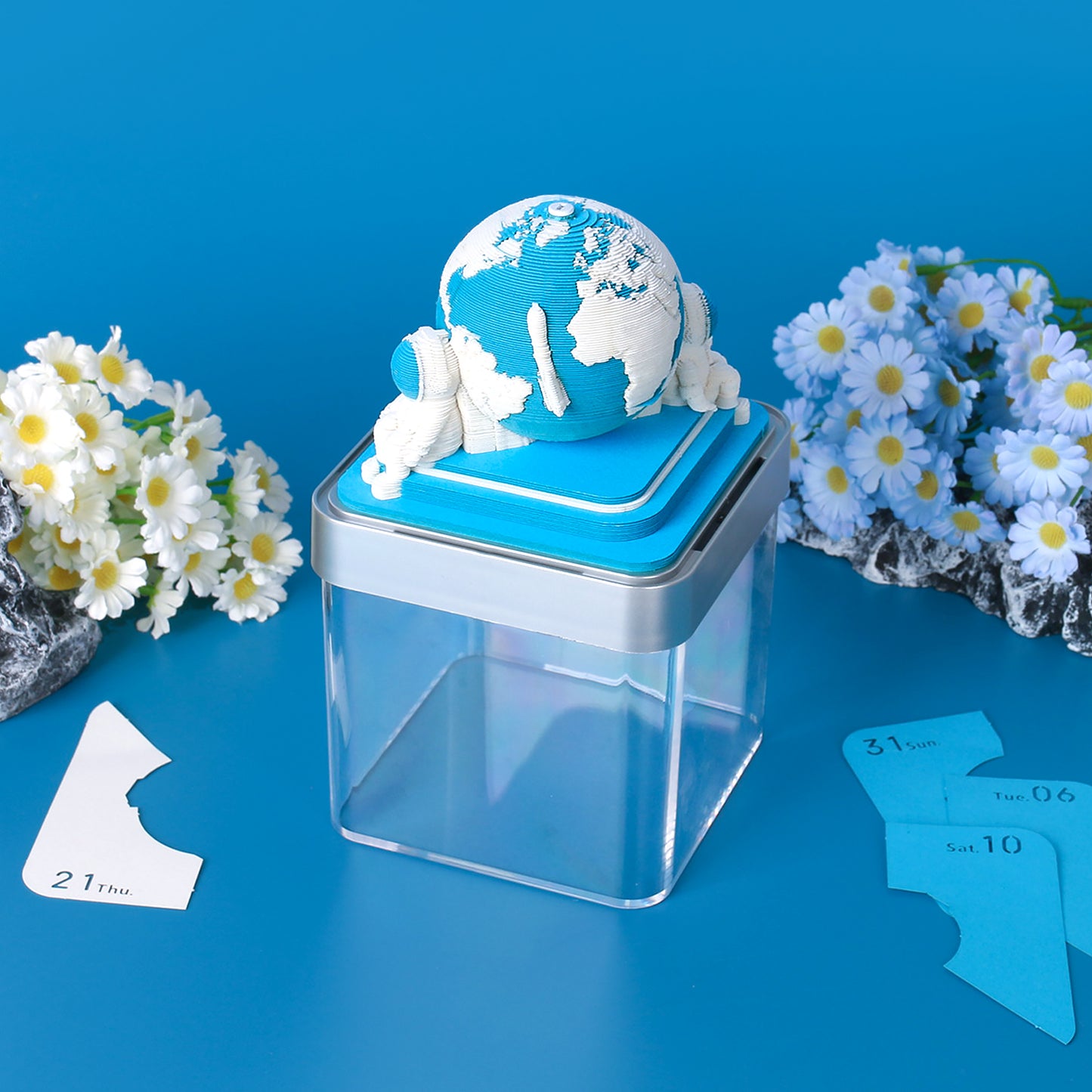 Earth 2025 Calendar 3D Memo Pad