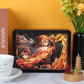 Demon Slayer on X Anime Light Box Paper Craving Lamp（Black Shadow Box Frame）