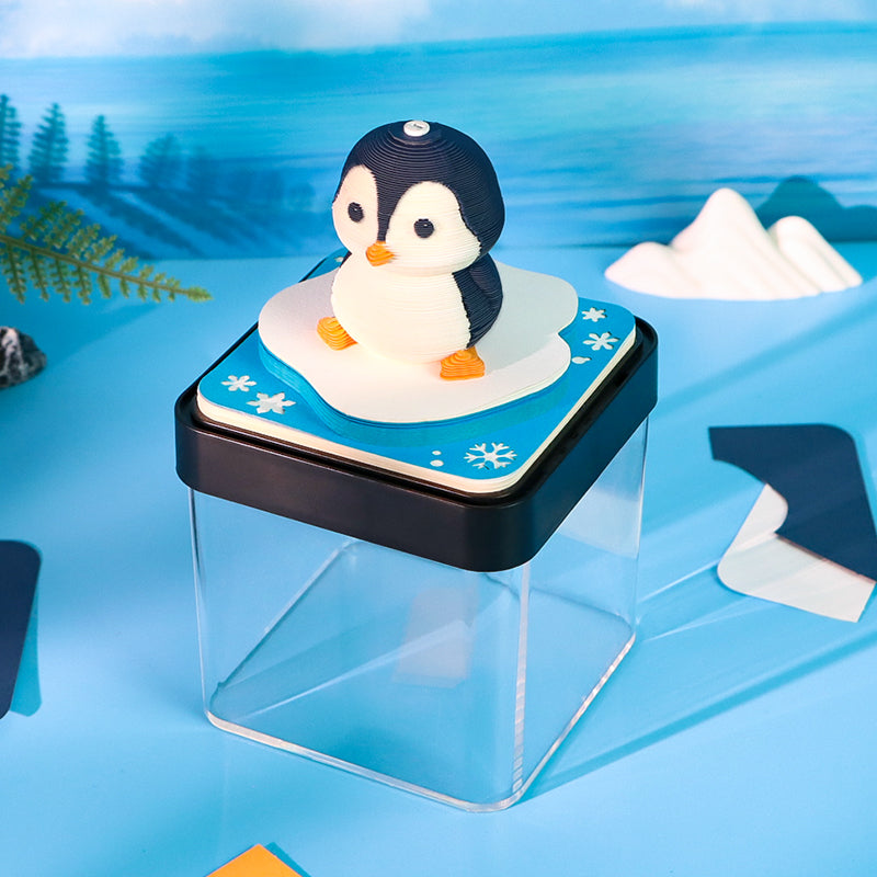 Adorkable Penguin Panoramic memo pad