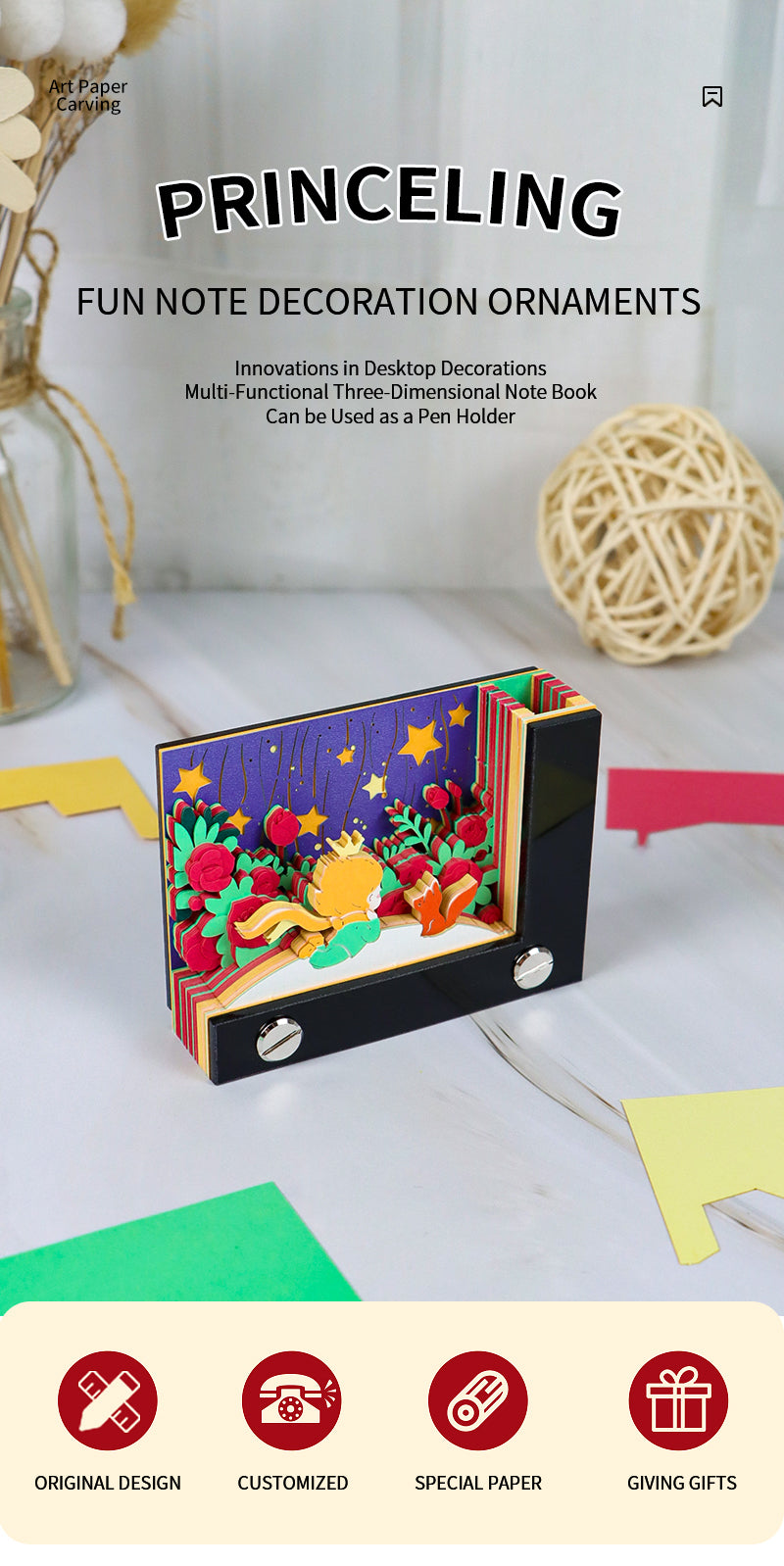 Sweetmade Popular Design Sticky Note 3D  Memo Pad