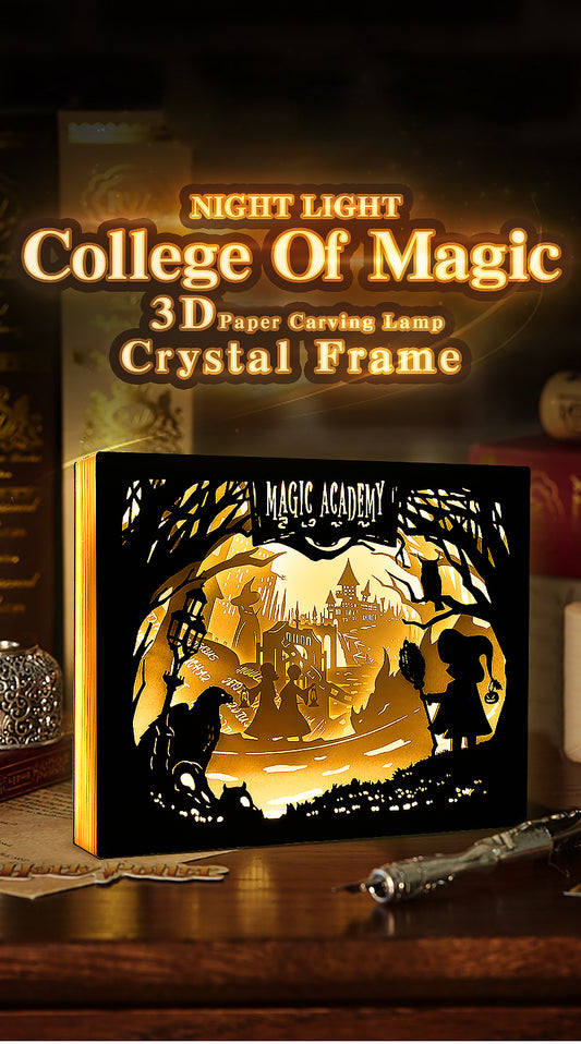 Harry Potter Wizarding Academy Paper Carving Lamp