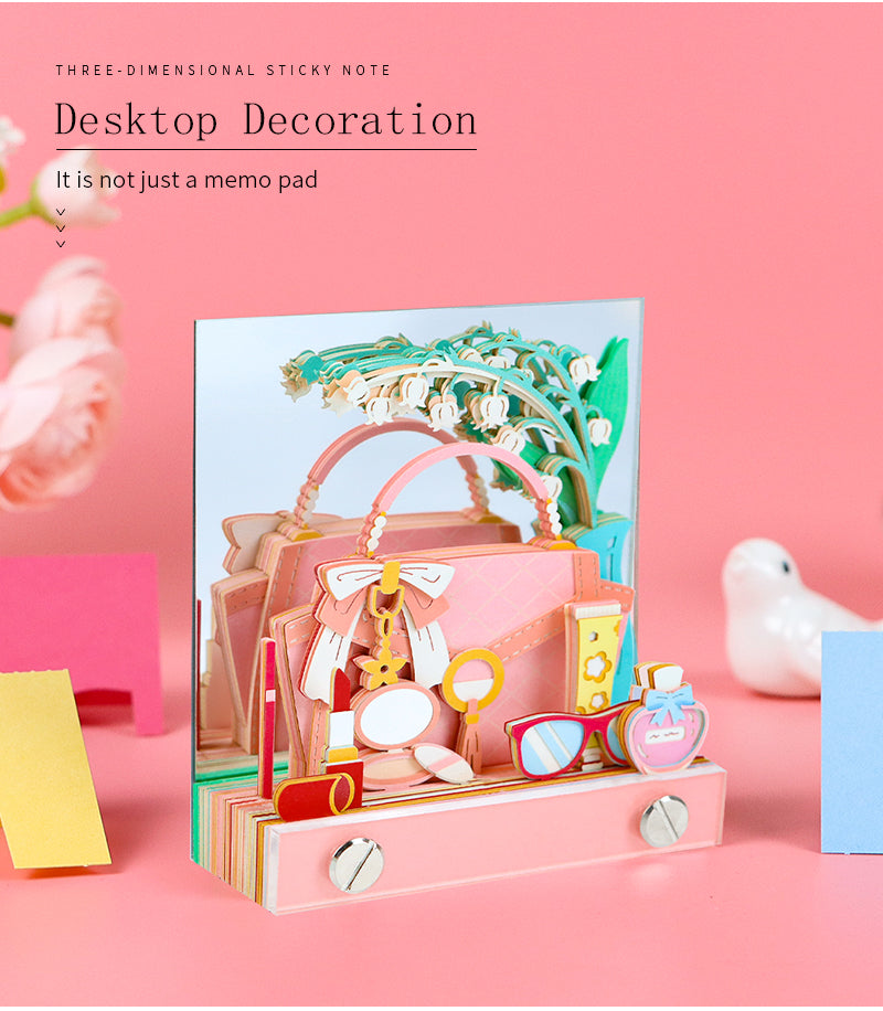 Romantic Scented Bag 3D Memo Pad