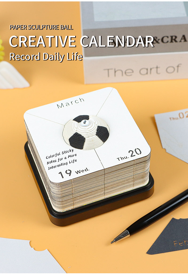 Football Small Panoramic Memo Pad（calendar 2025）