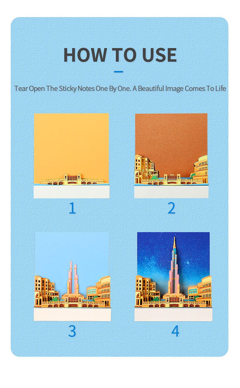 Burj Dubai Creative Memo Pad