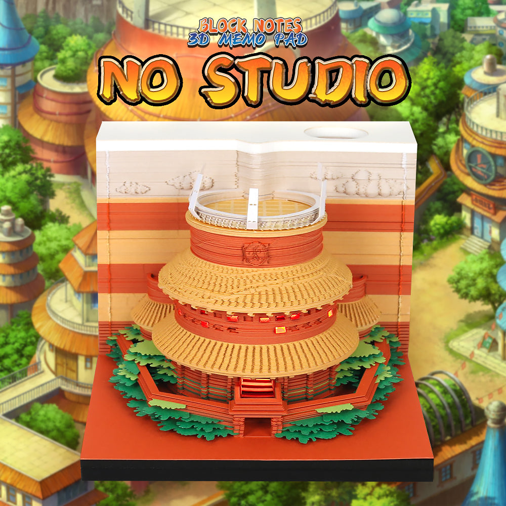 Hokage's Office Residence building 3d memo pad
