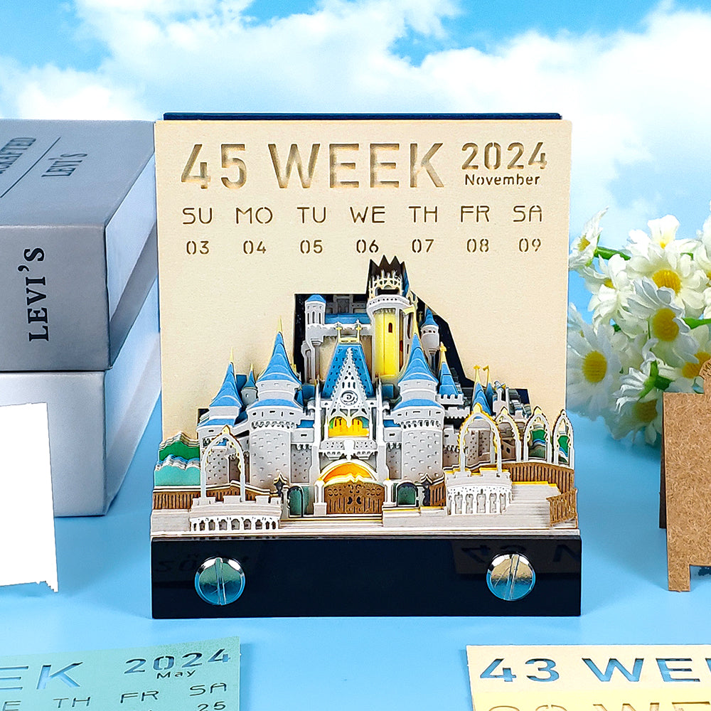 Cinderella Castle 2D calendar memo pad（2025）