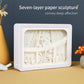 Prosperous City Builder Paper Carving Lamp