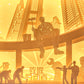 Prosperous City Builder Paper Carving Lamp