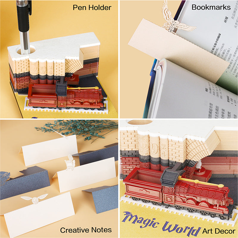 Magic train 3D memo pad