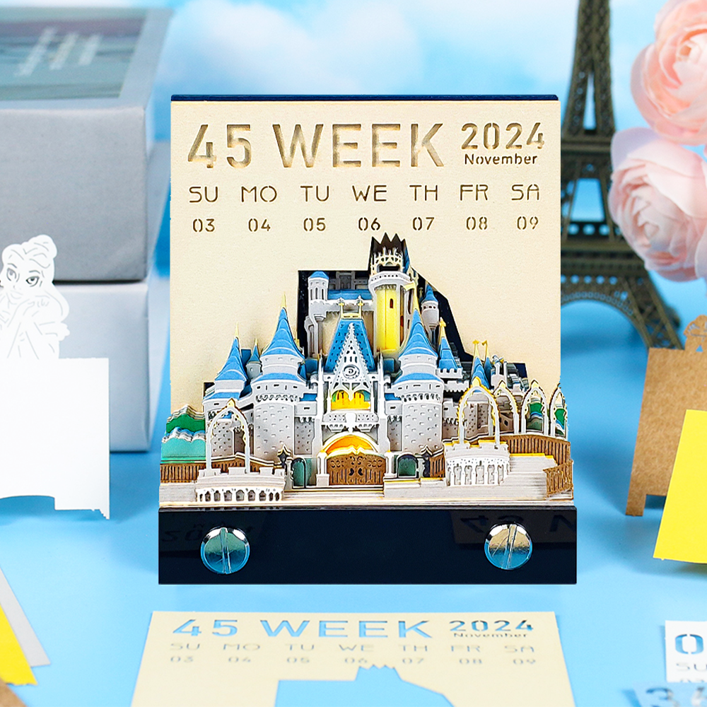 Cinderella Castle 2D calendar memo pad（2025）