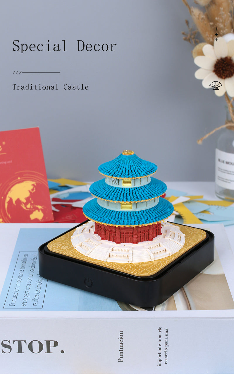 2024/2025 Beijing Forbidden City Temple of Heaven Panorama  Memo Pad Calendar