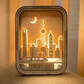 Urban woodcarving lamp