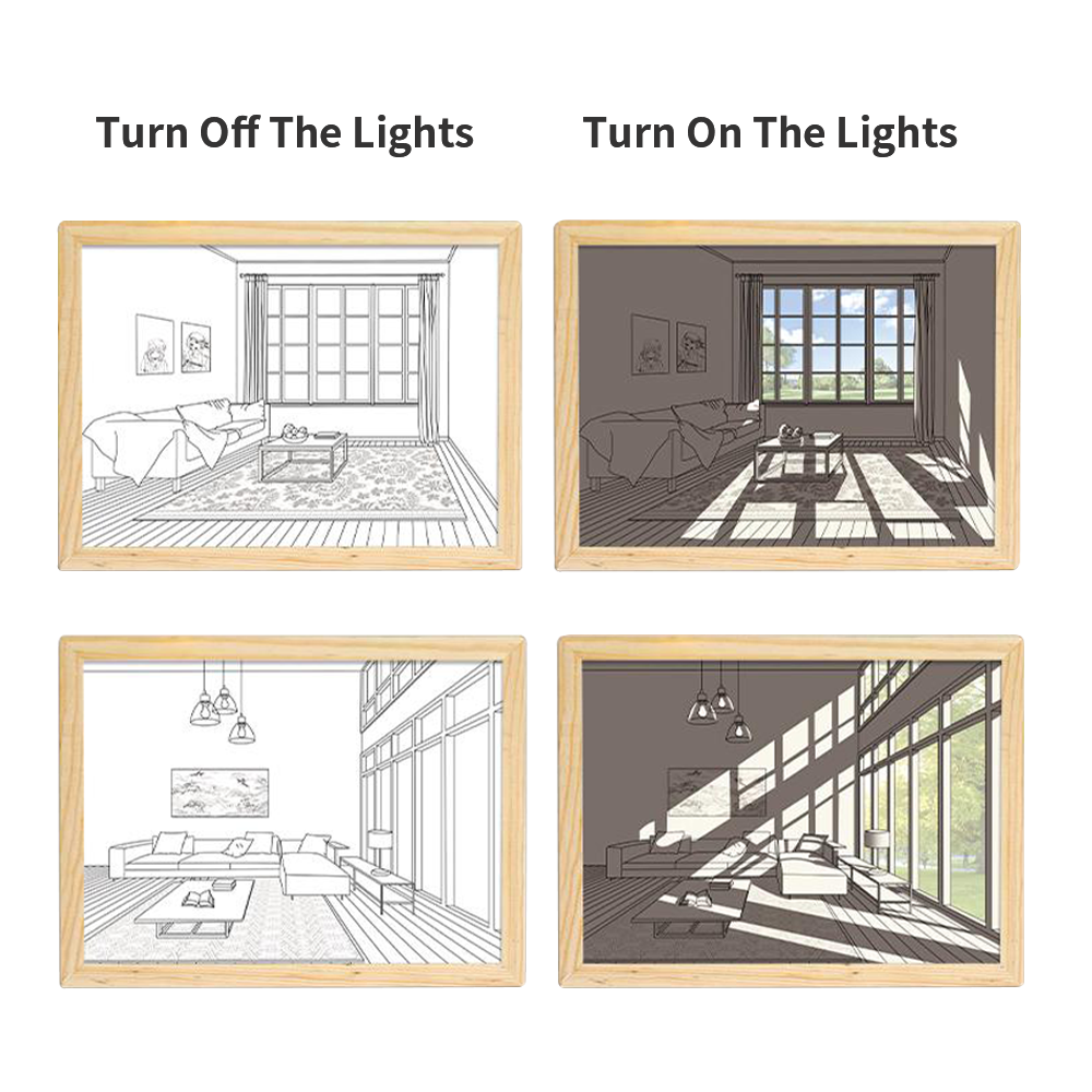 Light Painting Room Decor Art