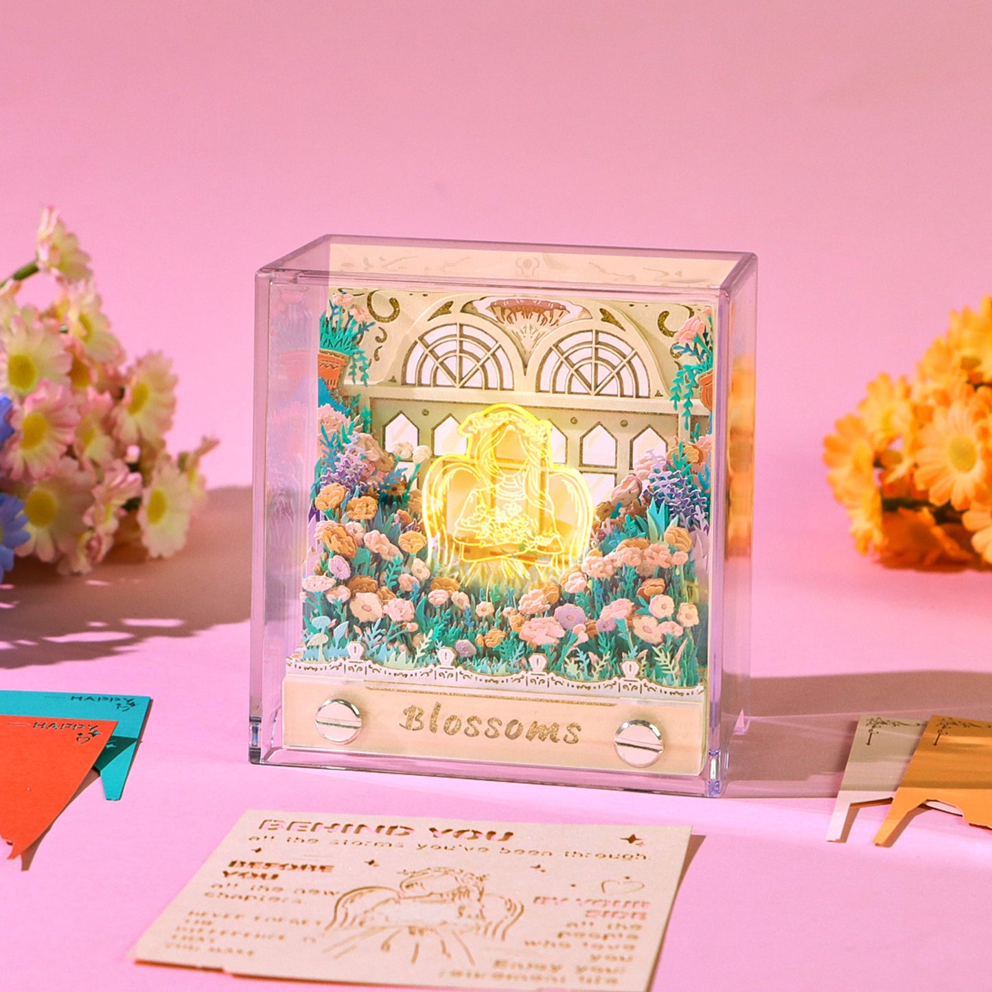 Flower Blossoms 3D Memo Pad