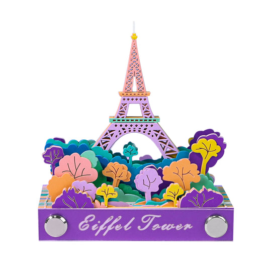 Eiffel Tower And Flower 3D Memo Pad