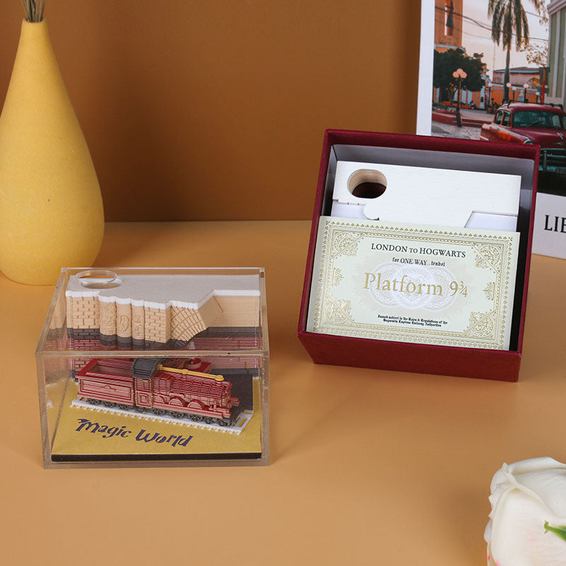 Magic train 3D memo pad