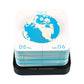 Earth Model Hand Torn Memo Pad 3D Calendar (Black Base）