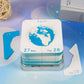 Earth Model Hand Torn Memo Pad 3D Calendar (Silver Base）