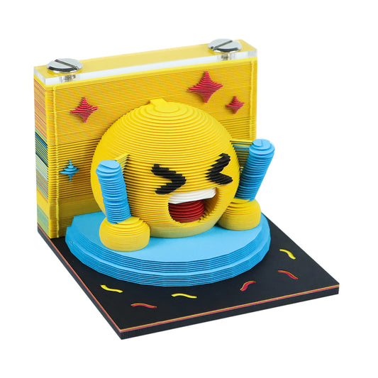 CuteBee Bear Face Icons Emoji 3D Miniature Model Hand Tear Off Memo Pad