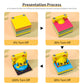 CuteBee Bear Face Icons Emoji 3D Miniature Model Hand Tear Off Memo Pad