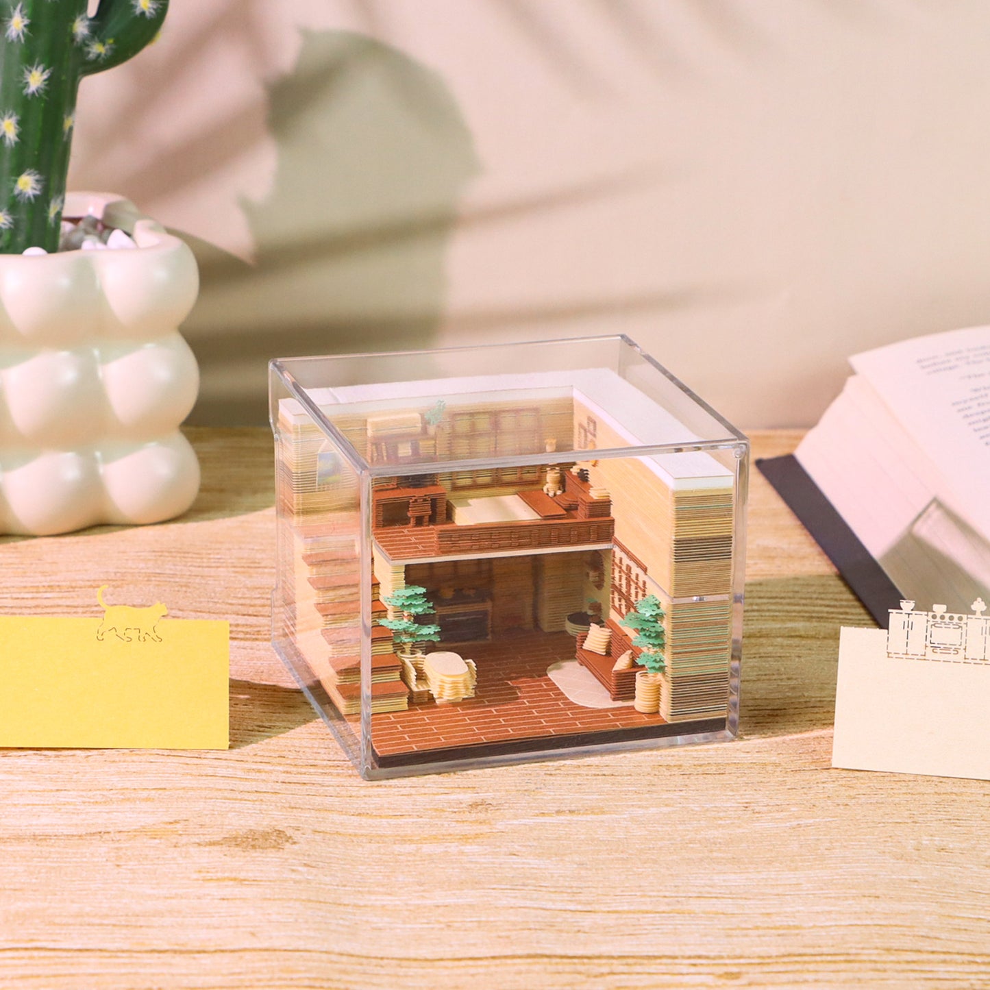 Sweet Home Room Diorama Hand Tear off 3D Memo Pad