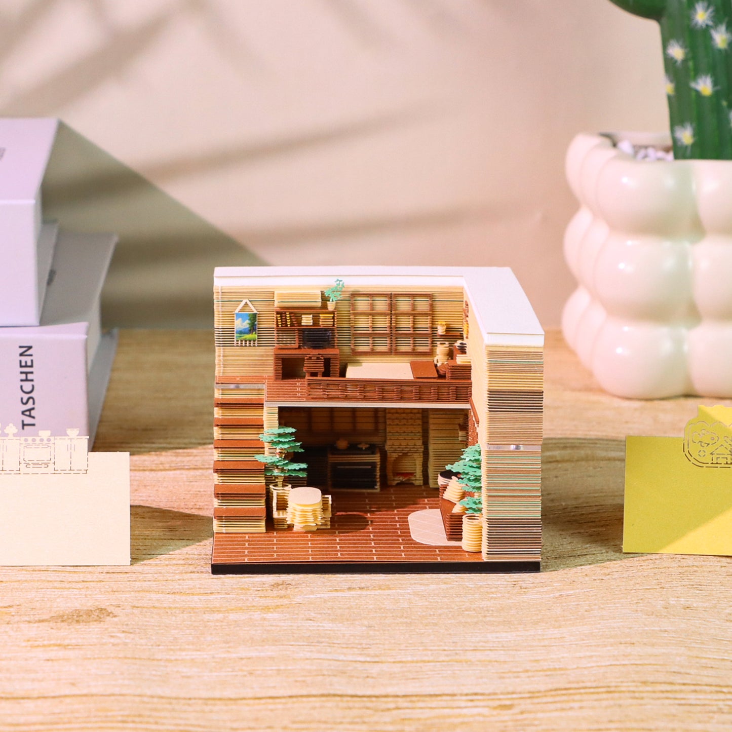 Sweet Home Room Diorama Hand Tear off 3D Memo Pad