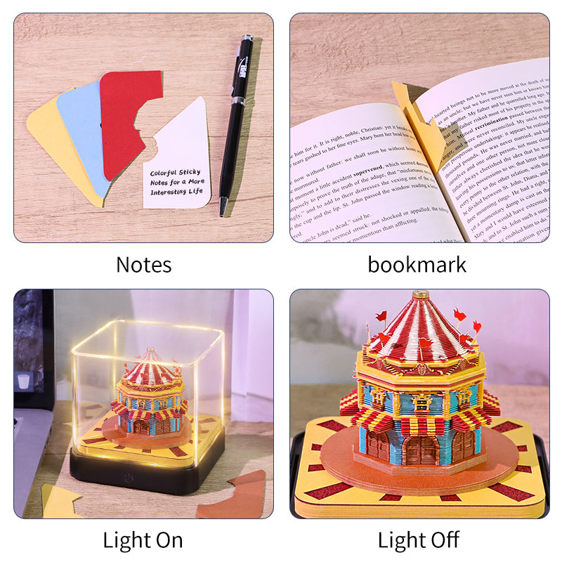 Circus Model Hidden 3D Memo Pad