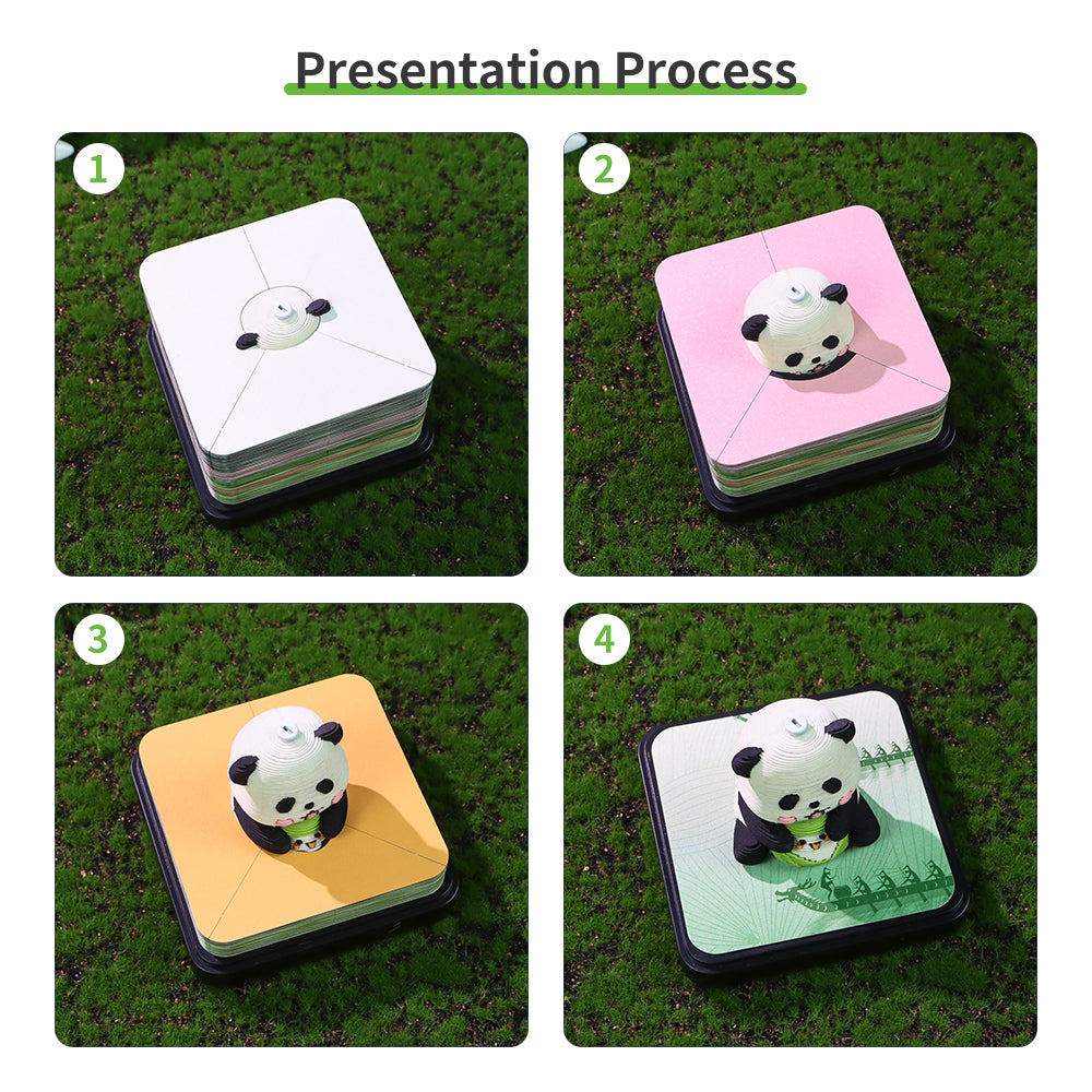 Panoramic Panda Model 3D Memo Pad