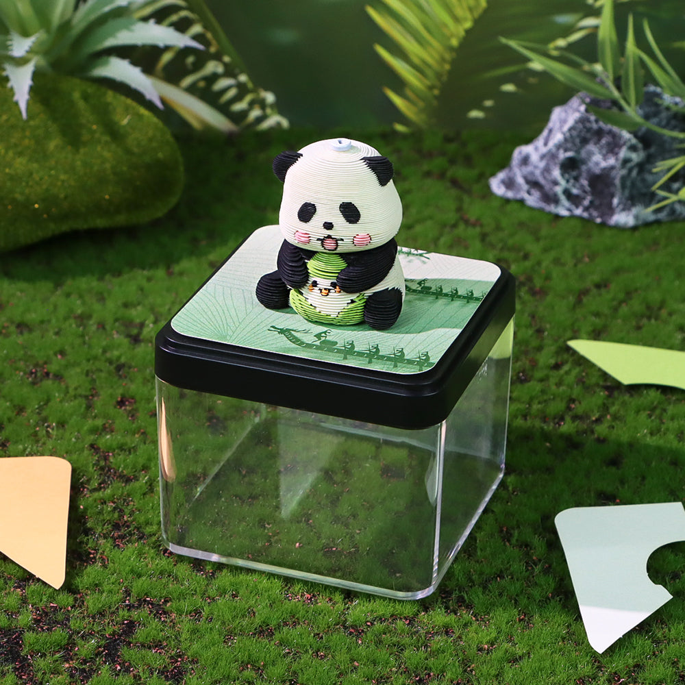 Panoramic Panda Model 3D Memo Pad