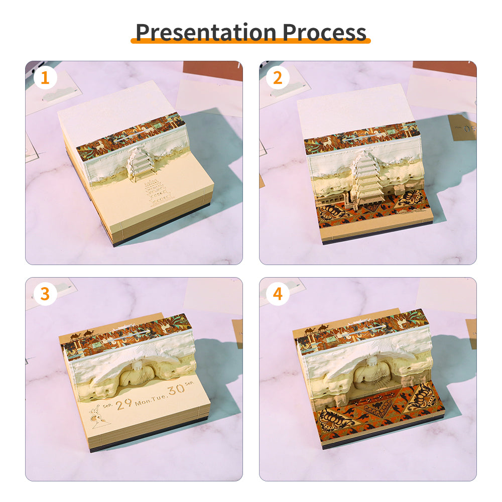 Dunhuang Double Side 3D Memo Pad