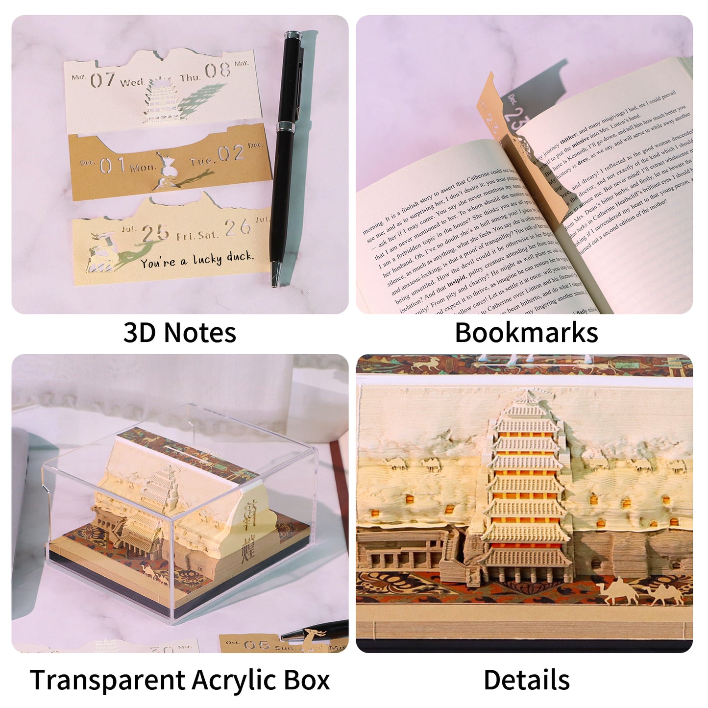 Dunhuang Double Side 3D Memo Pad