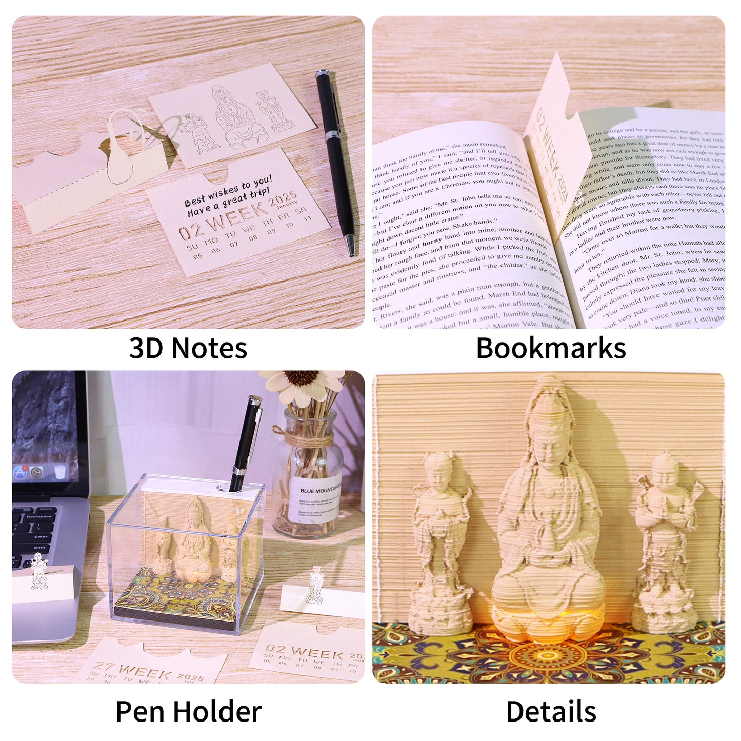 Bodhisattva Guanyin 3D Memo Pad