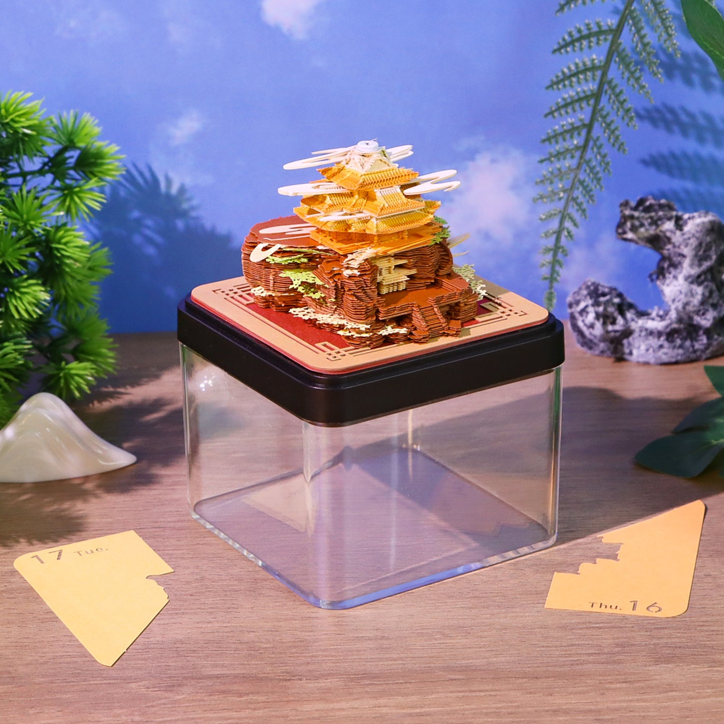 Temple On The Top of Mountain 3D Memo Pad