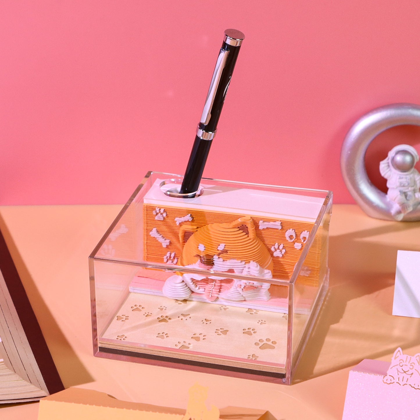 Smiling Dog 3D Memo Pad