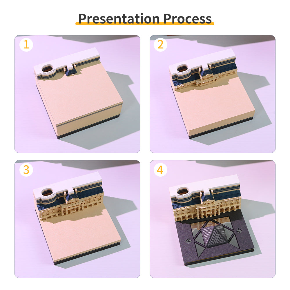 Louvre Museum 3D Memo Pad