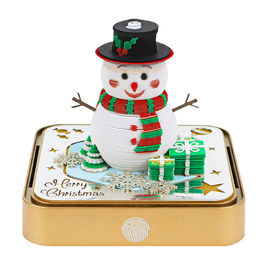 Snowman model 3d memo pad