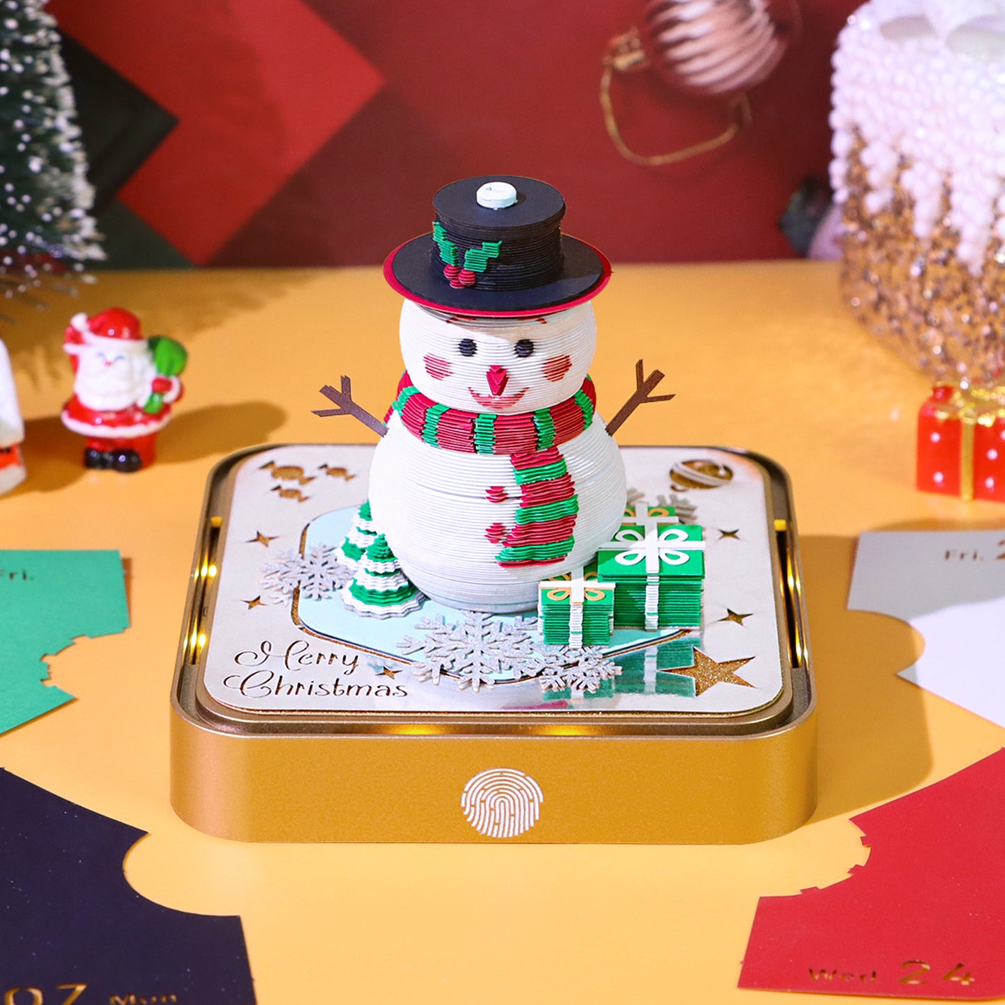 Snowman model 3d memo pad
