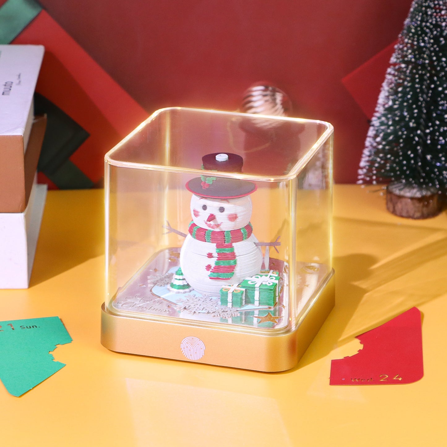Snowman model 3d memo pad