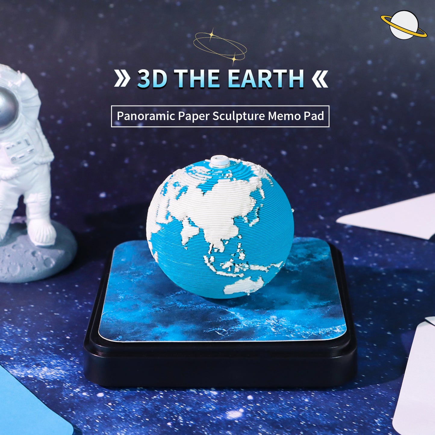 Earth 3D Model Hidden in The Memo Pad