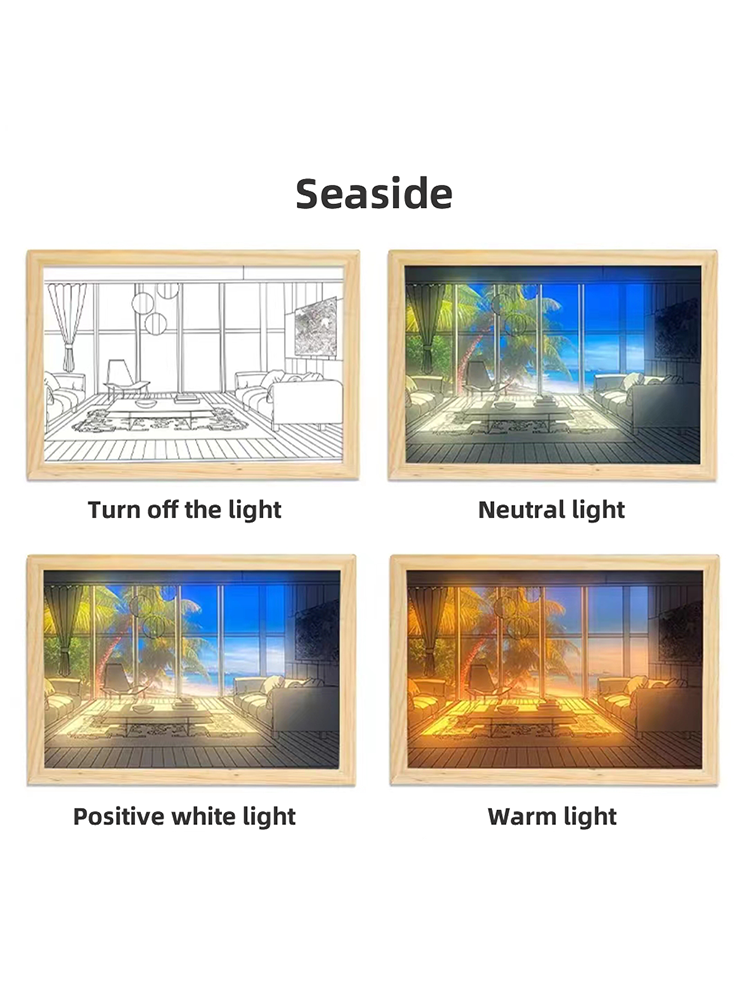 Light Painting Room Decor Art