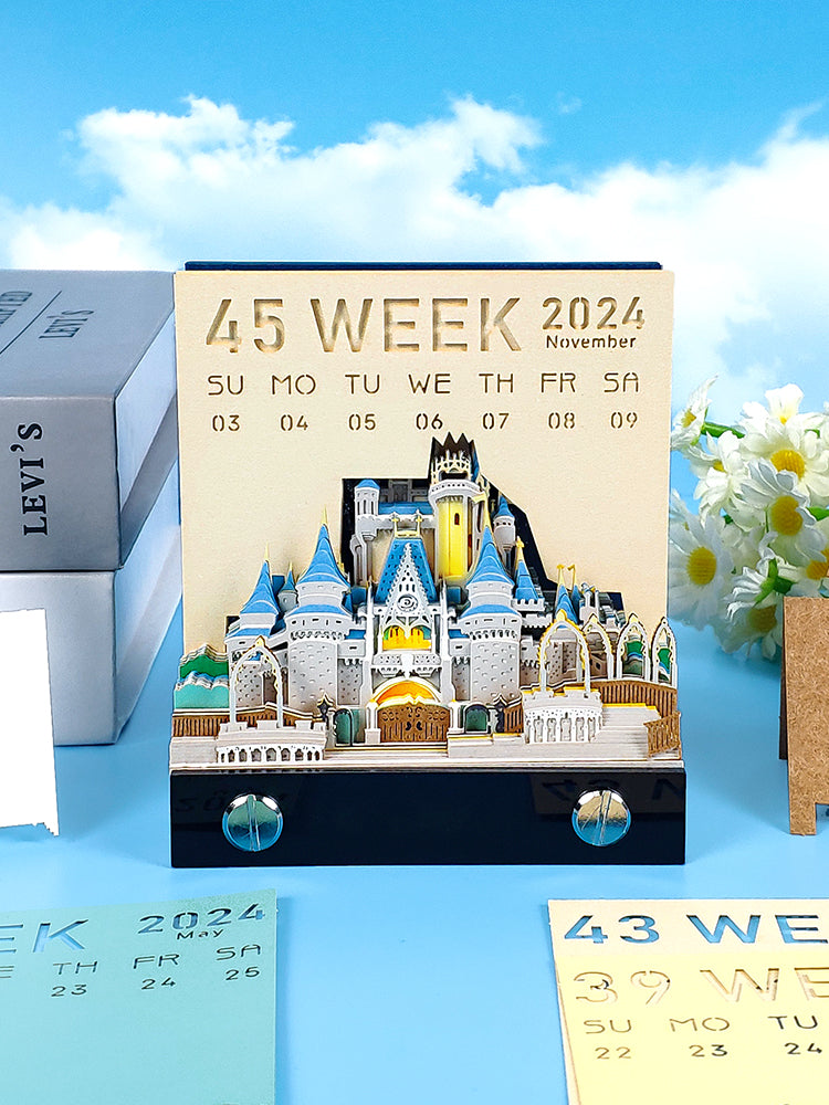 Cinderella Castle 2D calendar memo pad（2025）
