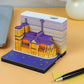 French Paris church 3D Memo Pad