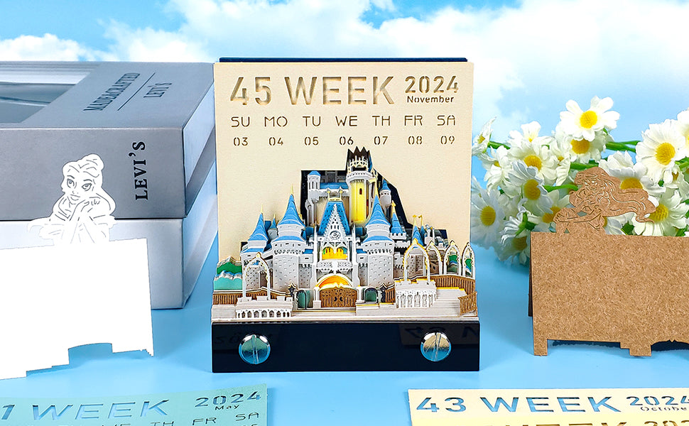 Cinderella Castle 2D calendar memo pad（2025）
