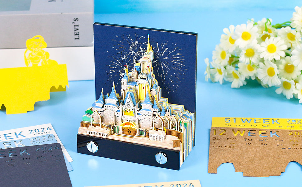 Cinderella Castle 2D calendar memo pad（2025）